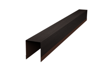 Планка опорная составная внутренняя для забора жалюзи Palermo Grand Line 0,45 Print Elite Coffee Wood TwinColor (3м)