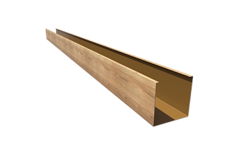 Кубообразная рейка GL Ш50/В50 Honey Wood Al 0,4 L=3м