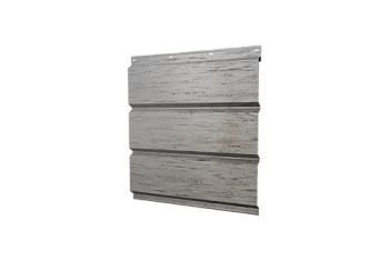 Софит металлический Классик Grand Line без перфорации 0,45 Print Elite с пленкой Snow Wood TwinColor