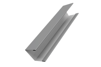 Крышка для забора жалюзи Milan Slim Grand Line 0,45 PE RAL 9006 бело-алюминиевый (3м)
