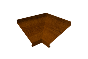Угол отлива внутренний 150 Grand Line 0,4 Print Premium с пленкой Golden Wood Intense FTC