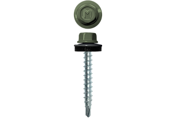 Саморез кровельный Daxmer 4,8х29 (250шт) сверло №1 RAL 6021