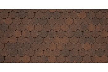 Черепица гибкая Tegola Assisi marrone 434 (коричневый)