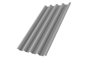 Профнастил Н60R v01 Grand Line 0,5 Satin RAL 9006 бело-алюминиевый