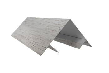 Планка угла внешнего составная верхняя 0,45 Print Elite Snow Wood TwinColor (3м)