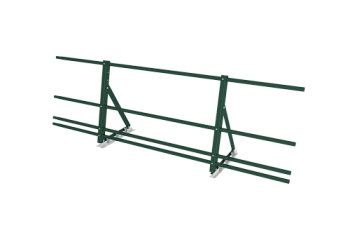 Ограждение кровельное со снегозадержателем на фальц Optima 0,65х2м RAL 6005