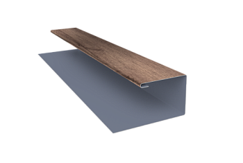 Планка П-образная Экобрус Grand Line 0,45 Print Premium Almond Wood Fresh (2м)