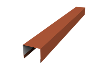 Крышка для забора жалюзи Palermo Grand Line 0,5 Satin RAL 8004 терракота (3м)