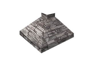 Угол отлива внешний 100 Grand Line 0,45 Print Elite с пленкой Fine Stone TwinColor