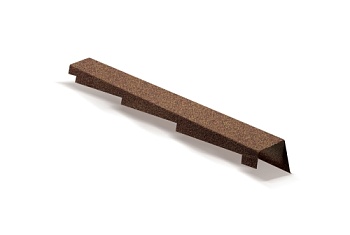 Планка торцевая правая для композитной черепицы Metrotile кофе (1,25м)