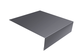 Планка лобовая/околооконная простая 190х50 Grand Line 0,5 Satin с пленкой RAL 7004 сигнальный серый (3м)
