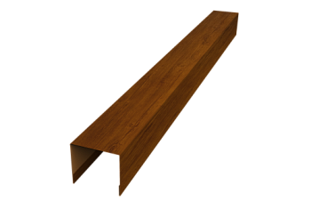 Стойка боковая крепежная для забора жалюзи Palermo Grand Line 0,45 Print Premium Golden Wood Intense FTC (3м)