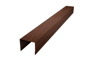 Крышка для забора жалюзи Palermo Grand Line 0,45 Print Elite Choco Wood TwinColor (3м)
