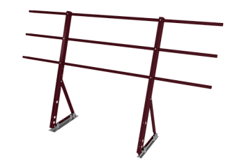 Ограждение кровельное на фальц Optima 1,2х2м RAL 3005