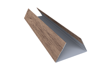 Планка стыковочная составная нижняя 0,45 Print Premium Almond Wood Fresh (2м)