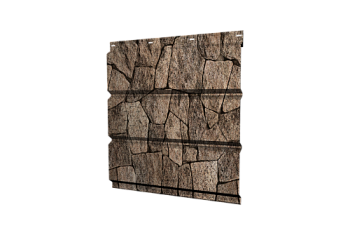 Софит металлический Классик Grand Line центральная перфорация 0,45 Print Elite с пленкой King Stone TwinColor