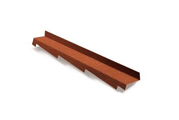 Планка примыкания левая для композитной черепицы Metrotile терракотовый (1,25м)