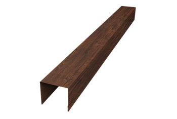 Стойка боковая крепежная для забора жалюзи Palermo Grand Line 0,45 Print-Double Premium Cherry Wood Dark F (3м)