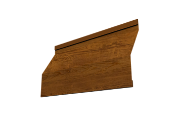 Ламель забора жалюзи Milan Slim Grand Line 0,45 Print Elite Golden Wood TwinColor