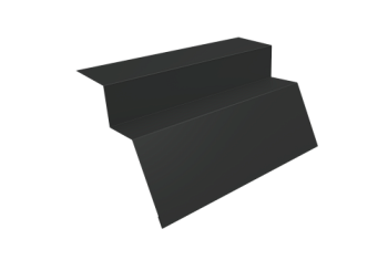 Планка карнизная для металлочерепицы квинта Uno Grand Line 0,5 Satin с пленкой RAL 7016 антрацитово-серый (3м)