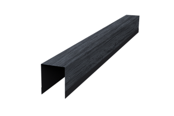 Планка опорная составная внутренняя для забора жалюзи Palermo Grand Line 0,45 Print Premium Grey Wood TwinColor (3м)