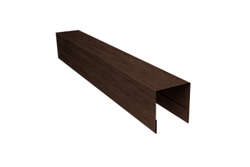 Планка боковая для забора из сайдинга Блок-хаус new Grand Line 0,45 Print-Double Premium Antique Wood (2,5м)