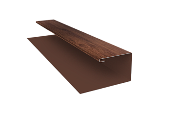 Планка П-образная Экобрус Grand Line 0,45 Print Premium Cherry Wood Fresh TwinColor (3м)