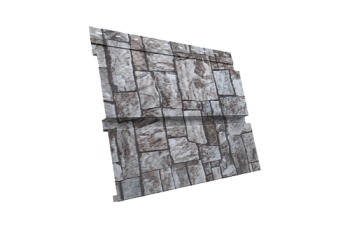 Квадро Брус Grand Line 0,45 Print Elite с пленкой Fine Stone TwinColor