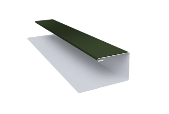 Планка П-образная Блок-Хаус new Grand Line 0,5 Satin Matt TX RAL 6020 хромовая зелень (3м)
