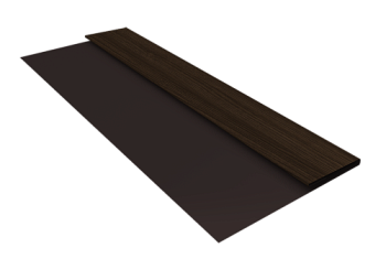 Планка стартовая Блок-Хаус new Grand Line 0,45 Print Elite Coffee Wood TwinColor (3м)