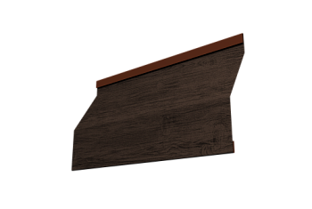 Ламель забора жалюзи Milan Slim Grand Line 0,45 Print Premium Antique Wood TwinColor