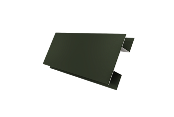 Планка H-образная Блок-Хаус new Grand Line 0,5 Satin Matt TX RAL 6020 хромовая зелень (2м)