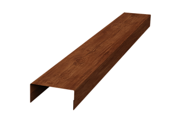 Крышка 45х20 для забора жалюзи Texas Grand Line 0,45 Print Elite Rowan TwinColor (3м)