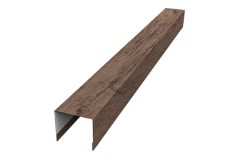 Стойка боковая крепежная для забора жалюзи Palermo Grand Line 0,45 Print Premium Almond Wood Fresh (2,5м)