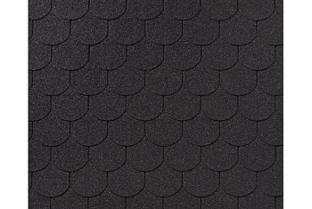 Черепица гибкая RoofShield Фемили Эко Лайт Готик графитно-черный