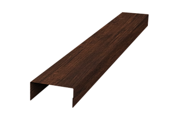 Крышка 30х15 для забора жалюзи Texas Grand Line 0,45 Print-Double Premium Cherry Wood Dark F (2м)