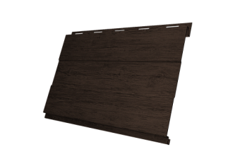 Софит металлический Вертикаль 0,2 prof Grand Line 0,45 Print Premium с пленкой Antique Wood TwinColor