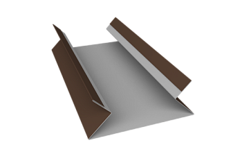 Планка угла внутреннего составная верхняя 0,5 Satin с пленкой RAL 8017 шоколад (3м)