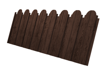 Профнастил C10B фигурный Grand Line 0,4 Print Premium Antique Wood TwinColor