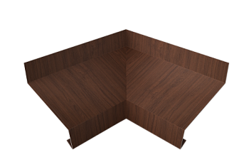 Угол отлива внутренний 50 Grand Line 0,45 Print Elite с пленкой Choco Wood TwinColor