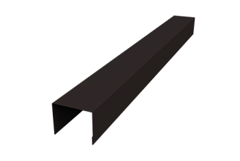 Крышка для забора жалюзи Palermo Grand Line 0,45 Drap-double TX RAL 9005 черный (2м)