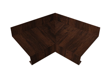 Угол отлива внутренний 50 Grand Line 0,45 Print Elite с пленкой Cherry Wood TwinColor