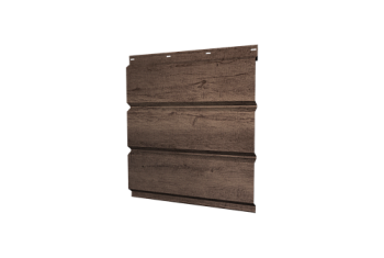 Софит металлический Классик Grand Line без перфорации 0,45 Print Premium с пленкой Almond Wood Fresh