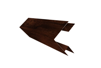 Планка угла внешнего сложного Экобрус Grand Line 0,45 Print Elite с пленкой Cherry Wood TwinColor (2м)
