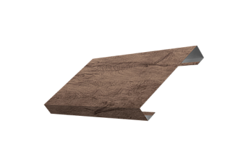 Ламель лицевая 125 забора жалюзи Texas Grand Line 0,45 Print Premium Almond Wood Fresh