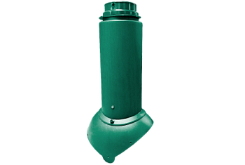 Выход канализации Krovent Pipe-VT 110/125 Изолированный зелёный
