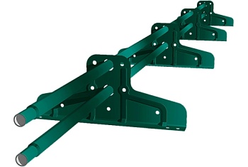 Снегозадержатель Стандарт Т4 d 25 RAL 6005 (3м)