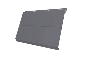 Софит металлический Вертикаль 0,2 line Grand Line 0,5 PE с пленкой RAL 7004 сигнальный серый