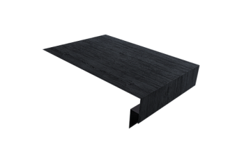Планка околооконная сложная 250х50х18 (j-фаска) Grand Line 0,45 Print Premium Grey Wood TwinColor (3м)