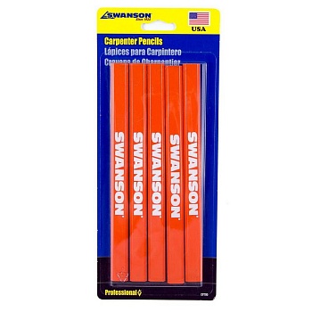 Карандаши плотницкие Swanson Carpenter Pensils (5 шт)